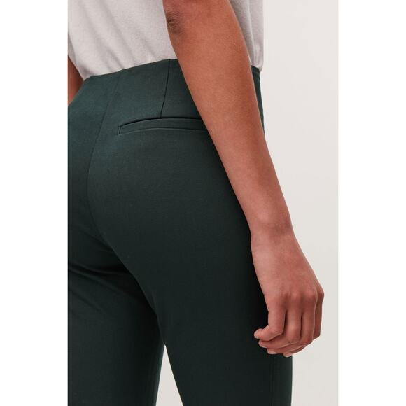 ⭐️ 3/$20 COS Stretch Twill Slim Trouser Pants Womens Size 2 Hunter Green - Picture 3 of 12